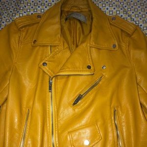 Zara Yellow Biker Jacket!